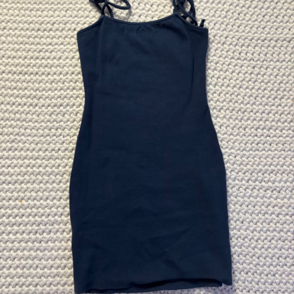 Lulus navy blue tight ribbed dress! - Picture 6 of 8
